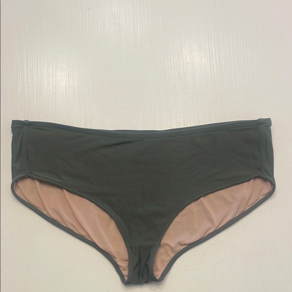 J Crew Women's Green Swim Bottoms